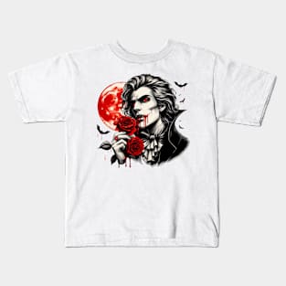 Romantic Vampire  Vintage Kids T-Shirt